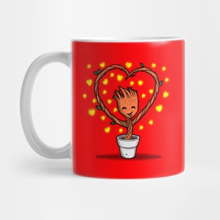 Superhero Of Love Cute Funny Alien Valentine Gift Mug